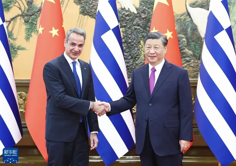 习近平主席会见希腊总理米佐塔基斯(图1)
